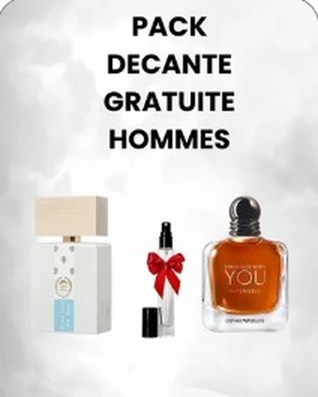 Pack décante gratuite Hommes